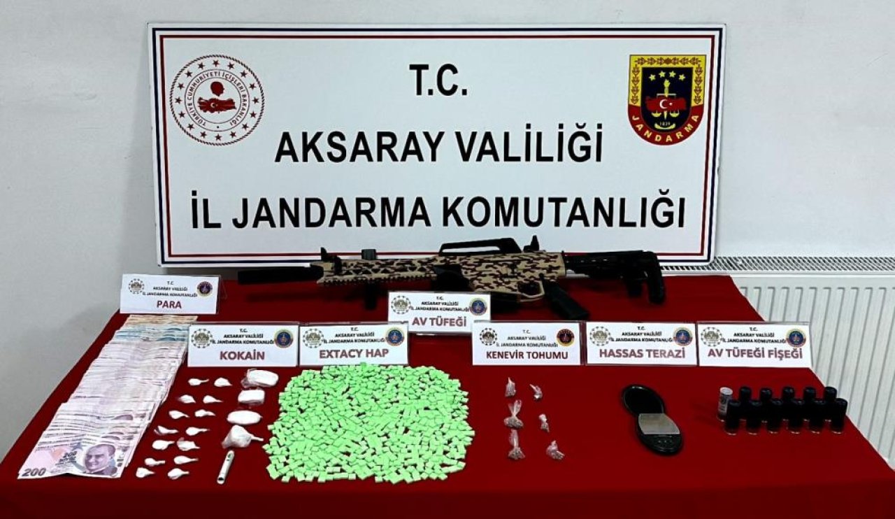 Aksaray'da milyonluk uyuşturucu operasyonu !